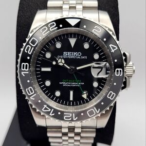 New Custom 40mm SeikoMod Automatic GMT Watch
